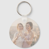 Bridesmaid Photo Strip 2 Pictures Proposal  キーホルダー (裏面)