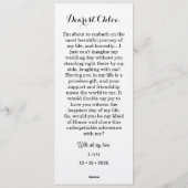 Bridesmaid Photo Strip 3 Pictures Proposal Card 招待状 (裏面)