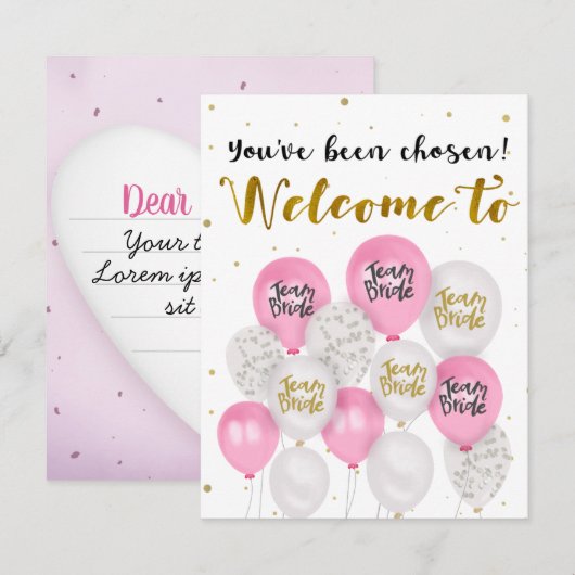 Bridesmaid Proposal – カード (正面/裏面)