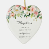 Bridesmaid Proposal Ceramic Keepsake Ornament セラミックオーナメント (右)