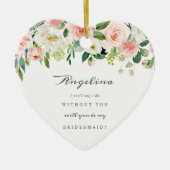 Bridesmaid Proposal Ceramic Keepsake Ornament セラミックオーナメント (正面)