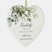 Bridesmaid Proposal Ceramic Keepsake Ornament セラミックオーナメント (右)
