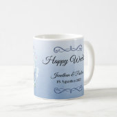 Bridesmaid Proposal Mug Custom Name Floral Design コーヒーマグカップ (正面右)