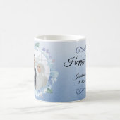 Bridesmaid Proposal Mug Custom Name Floral Design コーヒーマグカップ (中央)