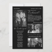 Bridesmaid Proposal Newspapard写真 招待状 (裏面)