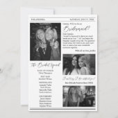 Bridesmaid Proposal Newspapard写真 招待状 (裏面)