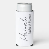 Bridesmaid Proposal Slim Can Coolers with names .  スリム缶クーラー (Seltzer正面)
