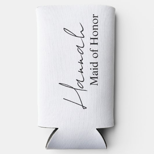 Bridesmaid Proposal Slim Can Coolers with names .  スリム缶クーラー (正面)