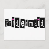 Bridesmaid (Sq Blk) ポストカード (正面)