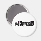 Bridesmaid (Sq Blk) マグネット (正面/裏面)