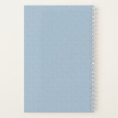 Bridesmaid Textured Dusty Blue Typographic ノートブック (裏面)