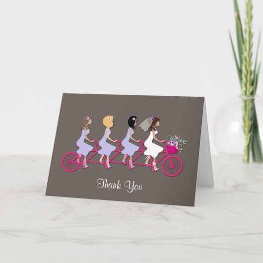 Bridesmaid Thank You Greeting Card サンキューカード (正面)
