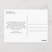 Bridesmaid Thank You Photo 結婚's ポストカード (裏面)