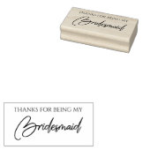 Bridesmaid Typography for Thanks ラバースタンプ (押印)