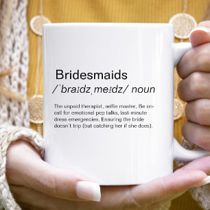 Bridesmaidsおもしろい定義bridesmaids提案 コーヒーマグカップ