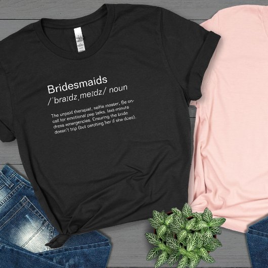 Bridesmaidsおもしろい定義bridesmaids提案 Tシャツ