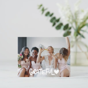 Bridesmaids感謝の写真ありがとう ポストカード