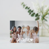 Bridesmaids感謝の写真空白のありがとう ポストカード (スタンド正面)