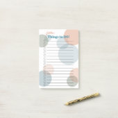 Bridesmaid's Names List – カラー紙吹雪ドット ポストイット (デスク上)