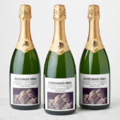 Bridesmais proposal newspaper+Bridesmaid info card スパークリングワインラベル (ボトル)