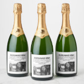 Bridesmais proposal newspaper+Bridesmaid info card スパークリングワインラベル (ボトル)