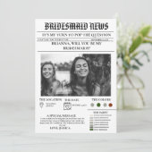 Bridesmais proposal newspaper+Bridesmaid info card 招待状 (スタンド正面)