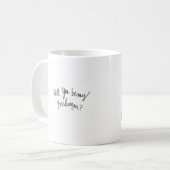 Bridesmanか。 金褐色のパンの花嫁のブロンドの女性の人 コーヒーマグカップ (正面左)