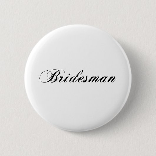 Bridesman 缶バッジ (正面)