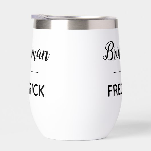 Bridesman Black Handwriting Script 結婚's (右面)