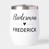 Bridesman Black Handwriting Script 結婚's (正面)
