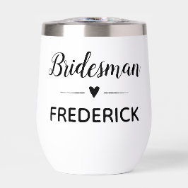 Bridesman Black Handwriting Script 結婚's