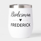 Bridesman Black Handwriting Script 結婚's (背面)