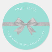 BRIDETouchオブ結婚シルバーズスイート差出人住所 ラウンドシール (正面)