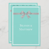 BRIDETouchシルバ結婚ーズスイートリハーサルパーティー 招待状 (正面/裏面)