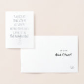 Bridezillaの非常におもしろいな新婦付添人かメイド・オブ・オーナー（花嫁付き添い人） 箔カード (ディスプレー)