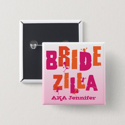 Bridezilla (S) 缶バッジ (正面&裏面)