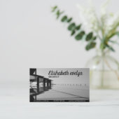 Bridgeのグレースケール写真 名刺 (スタンド正面)