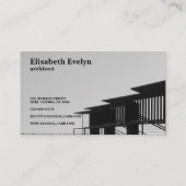 Bridgeのグレースケール写真 名刺 (裏面)