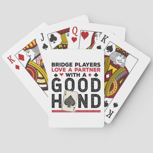 Bridge おもしろい PlayerパートナーのGood Hand トランプ (裏面)