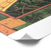 Bridge 日本の in the Rain by Vincent vanゴッホ ポスター (角)