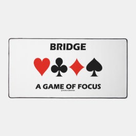 Bridge A Game Of Focus Duplicate Bridge Humor デスクマット