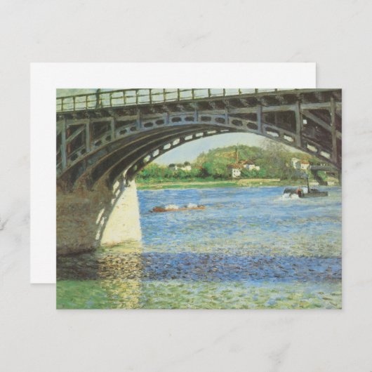 Bridge at Argenteuil by Gustave Caillebotte (正面/裏面)