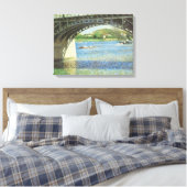 Bridge at Argenteuil by Gustave Caillebotte キャンバスプリント (インサイチュ (寝室))