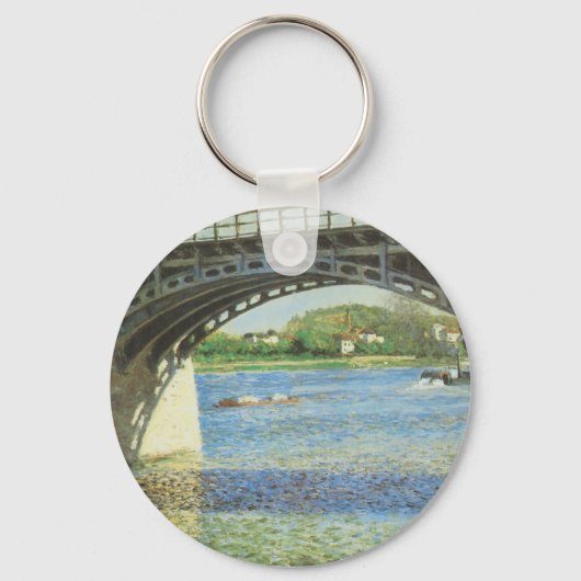 Bridge at Argenteuil by Gustave Caillebotte キーホルダー (正面)