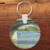 Bridge at Argenteuil by Gustave Caillebotte キーホルダー (正面)