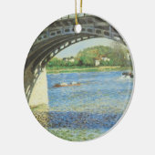 Bridge at Argenteuil by Gustave Caillebotte セラミックオーナメント (左)