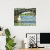 Bridge at Argenteuil by Gustave Caillebotte ポスター (ホームオフィス)