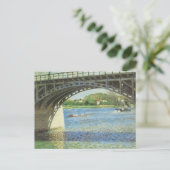 Bridge at Argenteuil by Gustave Caillebotte ポストカード (スタンド正面)