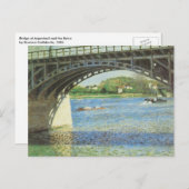 Bridge at Argenteuil by Gustave Caillebotte ポストカード (正面/裏面)