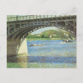 Bridge at Argenteuil by Gustave Caillebotte ポストカード (正面)